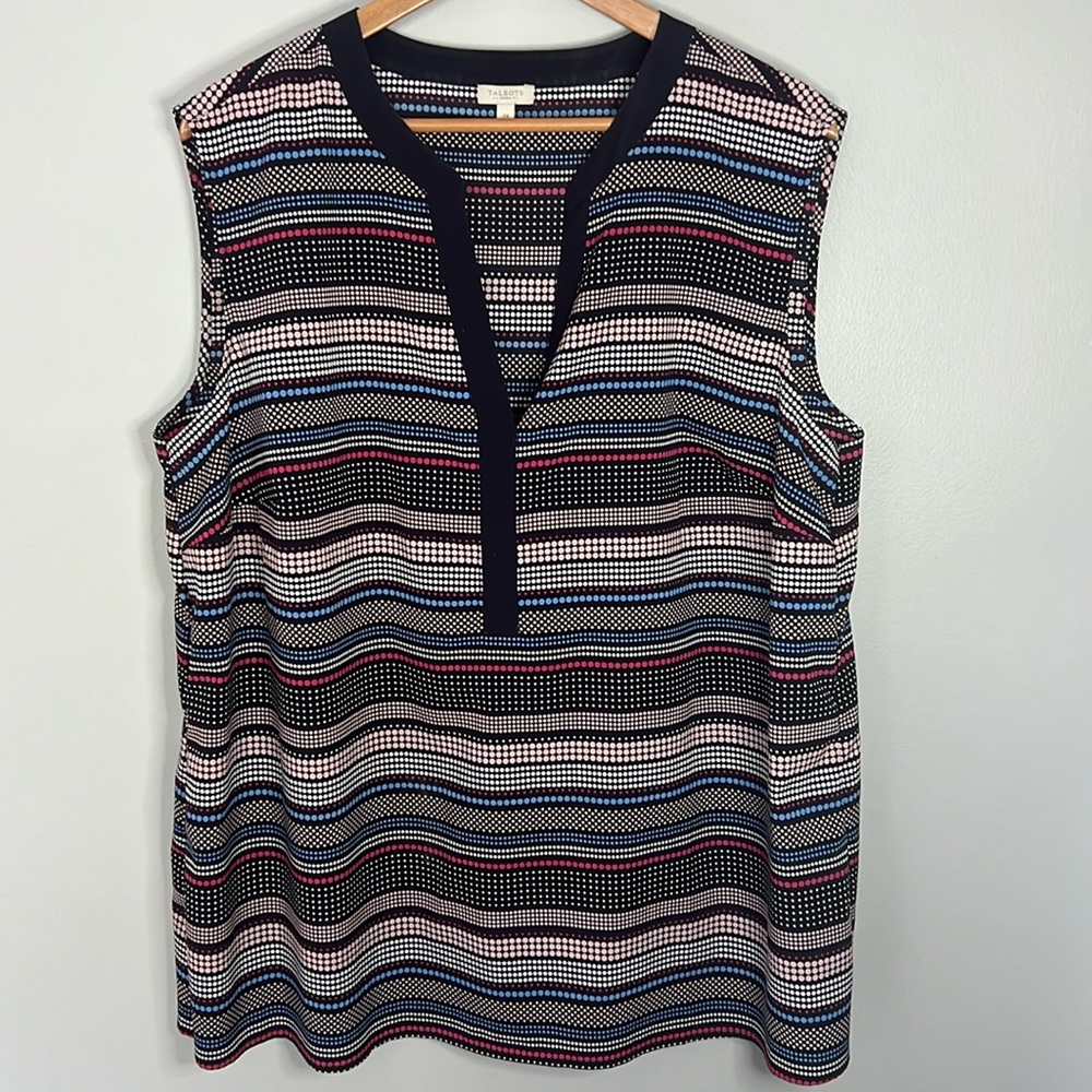 Talbot Plus Size Sleeveless Blouse 3X
